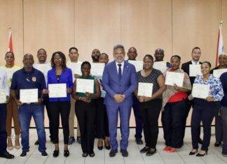Establishment of Early Warning System Well Underway, Certificates presented after training