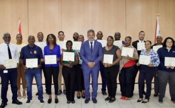 Establishment of Early Warning System Well Underway, Certificates presented after training