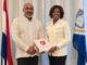 Minister Plenipotentiary Arrindell receives visit from the President of USM Dr. Carmona Báez