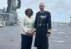 Minister Plenipotentiary Arrindell attends Ceremonial Change of Command at Den Helder Naval Forces Base