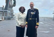 Minister Plenipotentiary Arrindell attends Ceremonial Change of Command at Den Helder Naval Forces Base