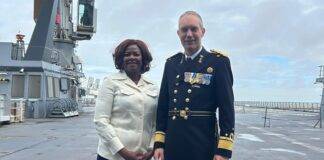 Minister Plenipotentiary Arrindell attends Ceremonial Change of Command at Den Helder Naval Forces Base