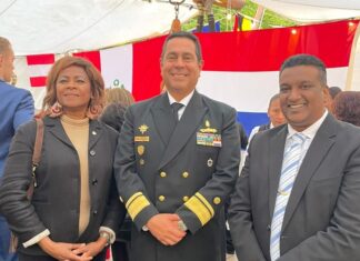 Minister Plenipotentiary of Sint Maarten, Drs. Gracita R. Arrindell, attended a reception onboard the Peruvian Navy tall ship B.A.P. “Unión”