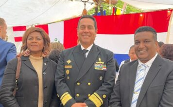 Minister Plenipotentiary of Sint Maarten, Drs. Gracita R. Arrindell, attended a reception onboard the Peruvian Navy tall ship B.A.P. “Unión”