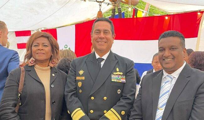 Minister Plenipotentiary of Sint Maarten, Drs. Gracita R. Arrindell, attended a reception onboard the Peruvian Navy tall ship B.A.P. “Unión”