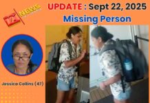 September 22, 2025 — UPDATE: On missing person, Jessica Collins
