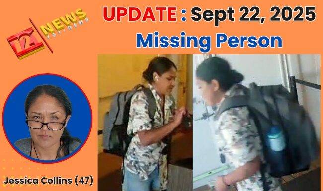 September 22, 2025 — UPDATE: On missing person, Jessica Collins