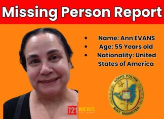US citizen missing in Sint Maarten