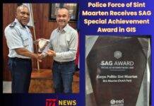 Police Force of Sint Maarten Receives SAG Special Achievement Award in GIS