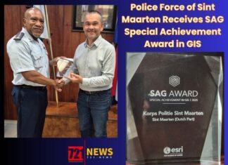 Police Force of Sint Maarten Receives SAG Special Achievement Award in GIS
