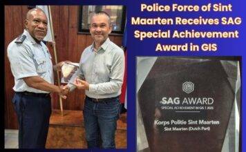 Police Force of Sint Maarten Receives SAG Special Achievement Award in GIS