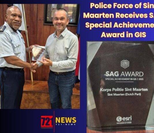 Police Force of Sint Maarten Receives SAG Special Achievement Award in GIS