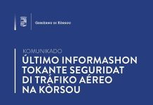 Último informashon tokante seguridat di tráfiko aéreo na Kòrsou