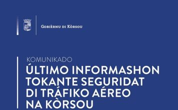 Último informashon tokante seguridat di tráfiko aéreo na Kòrsou