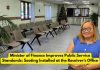 Minister of Finance Improves Public Service Standards: Seating Installed at the Receiver’s Office