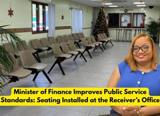 Minister of Finance Improves Public Service Standards: Seating Installed at the Receiver’s Office