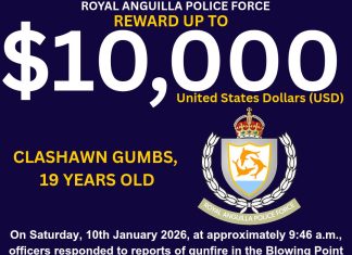 US $10,000 REWARD OFFERED | SHOOTING INCIDENT – BLOWING POINT