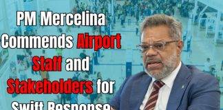 Prime Minister Mercelina Commends Airport Staff and Stakeholders for Swift Response Following Flight Disruptions