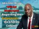 Minister Brug Official Statement Regarding the Suspension of the Chef de Cabinet