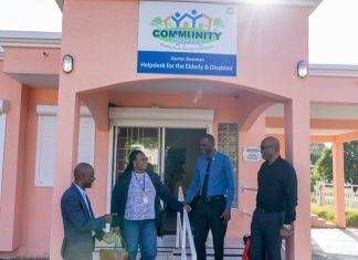 Minister Brug relocates his Cabinet outside of the Government Administration Building