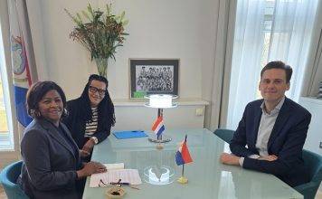 Professor of Kingdom Relations Veenendaal meets with Minister Arrindell
