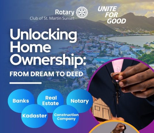 Rotary Club of St. Martin Sunset Hosts Annual Home Ownership Event