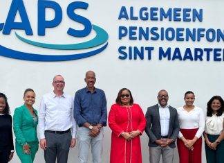 Minister of Finance visits APS New Office in Diamond Estate, Cole Bay
