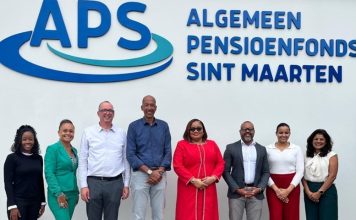 Minister of Finance visits APS New Office in Diamond Estate, Cole Bay