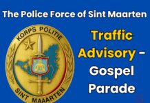 Police Force of Sint Maarten: Traffic Advisory- Gospel Parade