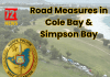 Road Measures in Cole Bay/Simpson Bay