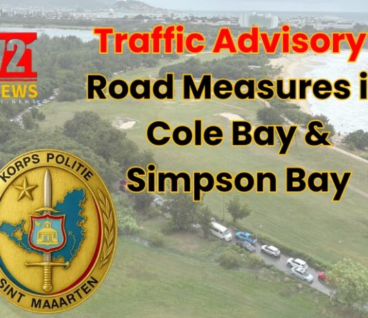 Traffic Advisory – Road Measures in Cole Bay/Simpson Bay