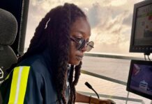 Maduro becomes First Female Crane Operator at Dr. A.C. Wathey Cruise & Cargo Facility