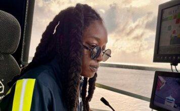 Maduro becomes First Female Crane Operator at Dr. A.C. Wathey Cruise & Cargo Facility