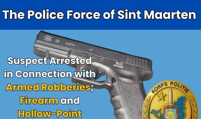 Suspect Arrested in Connection with Armed Robberies; Firearm and Hollow-Point Ammunition Seized