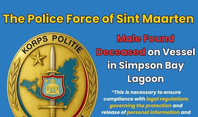 Male Found Deceased on Vessel in Simpson Bay Lagoon