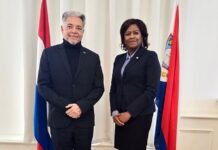 Minister Arrindell meets with Eduard Braam Curaçao’s Special Envoy to the EU