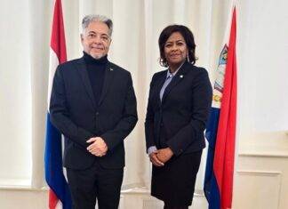 Minister Arrindell meets with Eduard Braam Curaçao’s Special Envoy to the EU