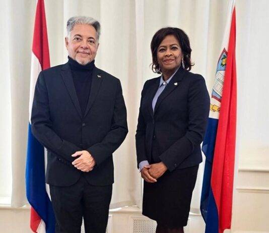Minister Arrindell meets with Eduard Braam Curaçao’s Special Envoy to the EU