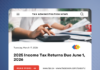 2025 Income Tax Returns Due June 1, 2026