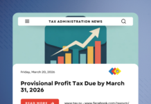 Provisional Profit Tax Due by March 31, 2026