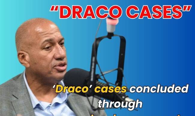 ‘Draco’ cases concluded through procedural agreements and settlements