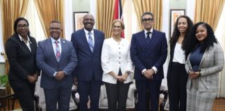 Sint Maarten Parliamentary Delegation pays courtesy call to President of the Senate and Speaker of the House of the Parliament of Trinidad and Tobago