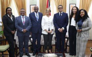 Sint Maarten Parliamentary Delegation pays courtesy call to President of the Senate and Speaker of the House of the Parliament of Trinidad and Tobago