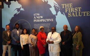 Statia Delegation Attends Preview of “The First Salute” Exhibition in Philadelphia
