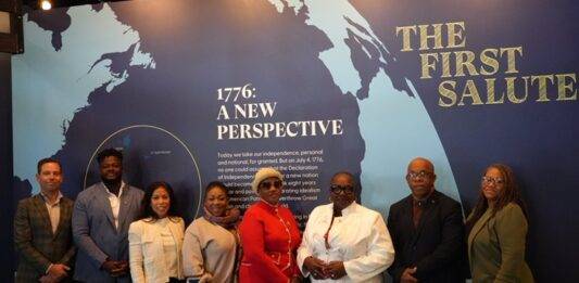 Statia Delegation Attends Preview of “The First Salute” Exhibition in Philadelphia