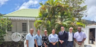 National Restoration Fund pays courtesy visit to Minister of ECYS Melissa Gumbs