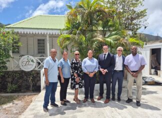 National Restoration Fund pays courtesy visit to Minister of ECYS Melissa Gumbs