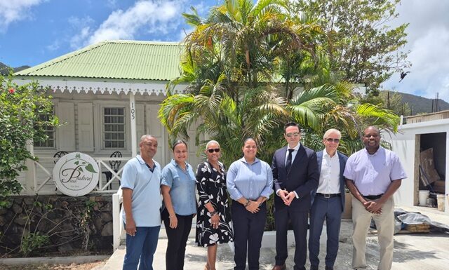 National Restoration Fund pays courtesy visit to Minister of ECYS Melissa Gumbs