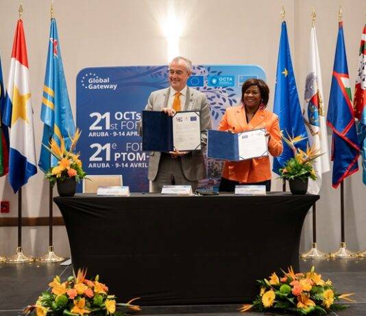 Minister Plenipotentiary Arrindell Signs StormWatch Initiative to Strengthen Disaster Risk Management in Caribbean OCTs