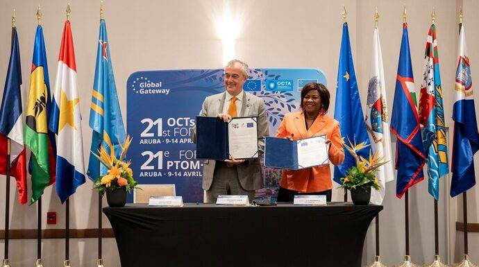 Minister Plenipotentiary Arrindell Signs StormWatch Initiative to Strengthen Disaster Risk Management in Caribbean OCTs
